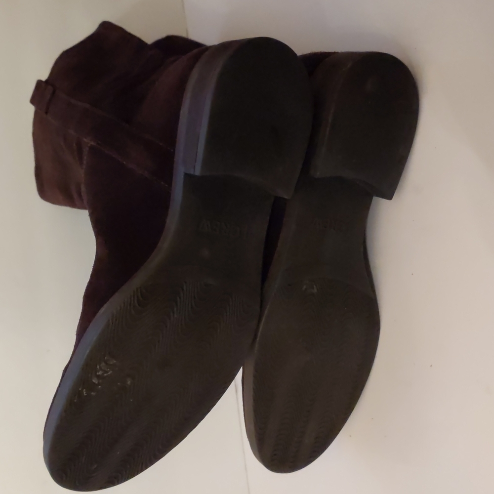 J. Crew chocolate brown suede riding boots-sz 9 - Picture 6 of 11